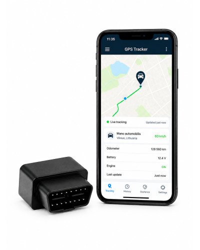GPS izsekošanas ierīce konektorā OBD2