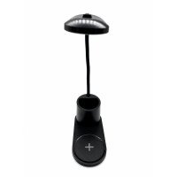 LED galda lampa ar slēpto kameru un bezvadu uzlādi