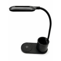 LED galda lampa ar slēpto kameru un bezvadu uzlādi