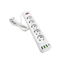 Slēptā IP kamera elektriskais pagarinātājs balts