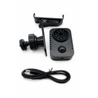 Ilgas darbības ierakstīšanas kamera ar akumulatoru