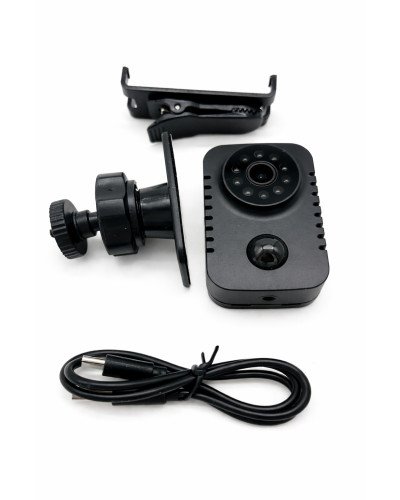 Ilgas darbības ierakstīšanas kamera ar akumulatoru